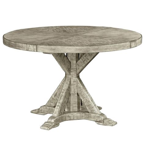 Rustic Round Dining Table Greyed For Sale At 1stdibs