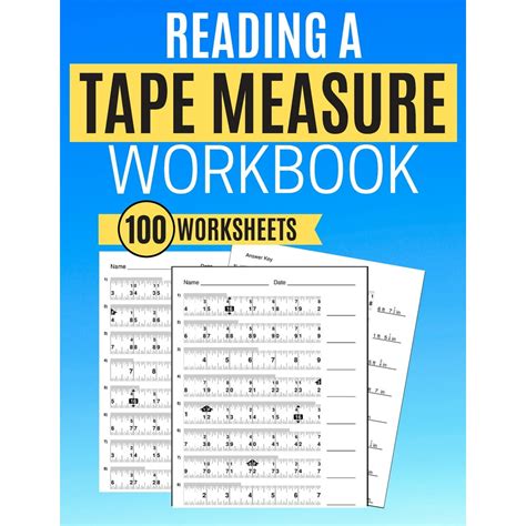Reading A Tape Measure Workbook 100 Worksheets Paperback Walmart
