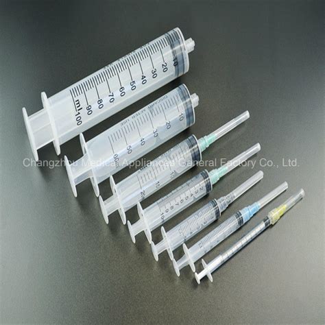 Medical Disposable Injection Needle Syringe 1ml 100ml With Needle Or