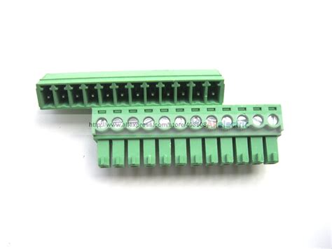 30 Pcs Screw Terminal Block Connector 381mm 12 Pin Green Pluggable