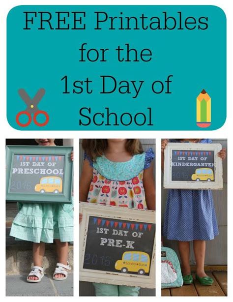 The First Day Of School Is Here And Its Free Printables