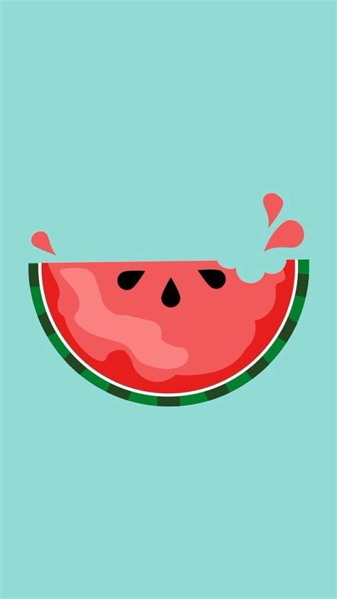 Watermelon Clip Art Hand Drawn Clipart For Digital Download Watermelon Wallpaper Cute