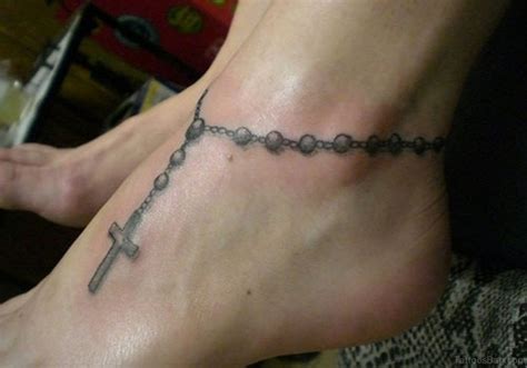 Oscar 2012 rosaries tattoo designsrosary tattoos ankle. 63 Cool Rosary Tattoos On Ankle