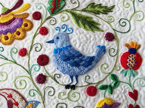 Jacobean Style Bird Jacobean Embroidery Embroidery Inspiration