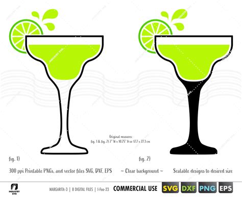 Margarita Svg Margarita Glass Svg Cocktail Sublimation Png Etsy Canada