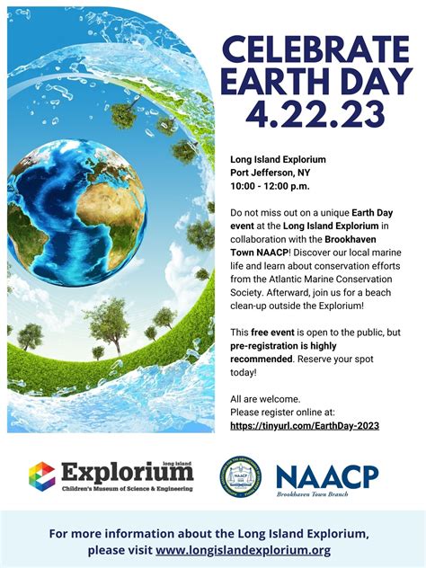 Earth Day Celebration 2023 April 22th Long Island Explorium