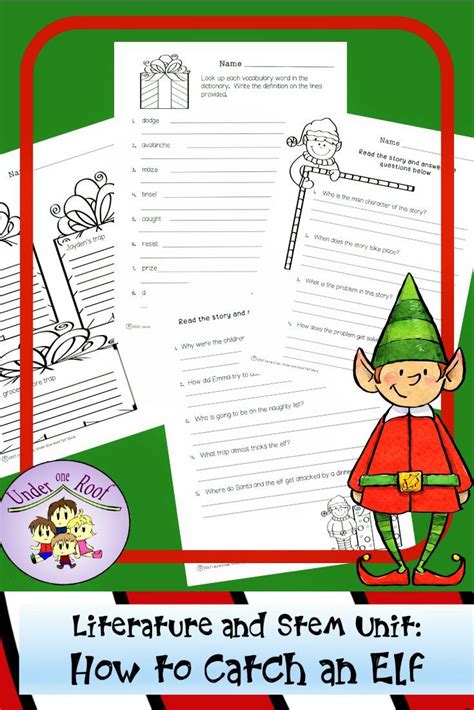 How To Catch An Elf Literacy And Stem Activities 1st Grade Activities Stem Activities