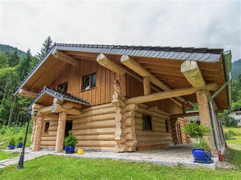 Kaufen sie 1 und erhalten sie den 2. Einzigartiges Rundstamm-Blockhaus in den Alpen mit Terrasse, Swimmingpool, Sauna - Ruhpolding