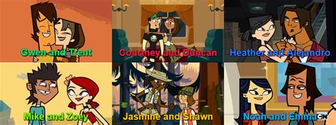 The Power Couples Of Total Drama By Hellojube2000 On Deviantart