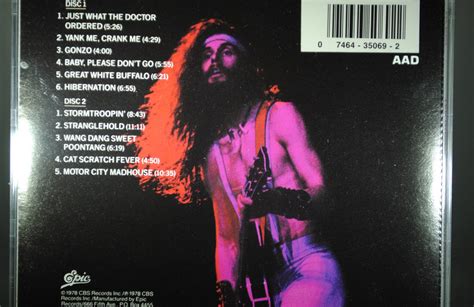 Ted Nugent Double Live Gonzo 2cd