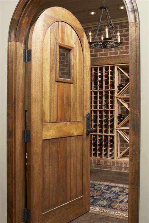 Wine Cellar Doors Custom Made Solid Wood Wine Cellar Doors
