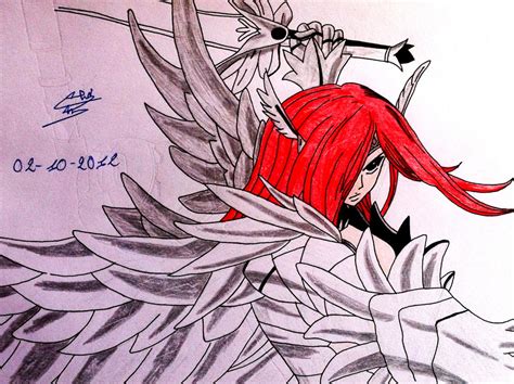 Erza Scarlet Angel Armor2 By Izanami159 On Deviantart