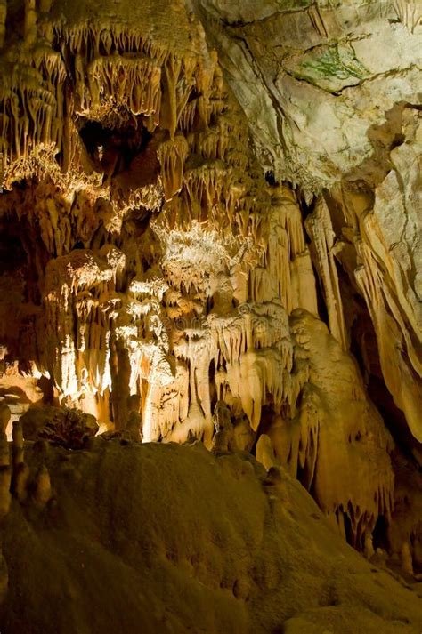 Stalactite And Stalagmite Formations In The Cave Stock Photo Image