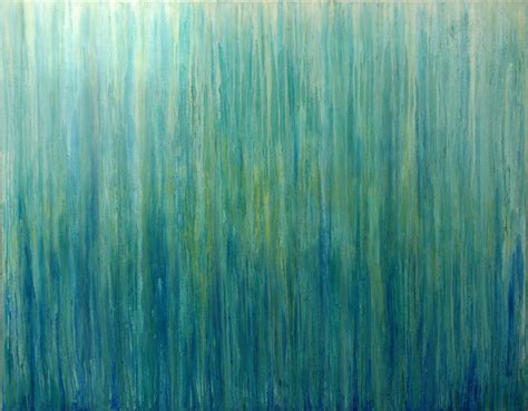 Green Abstract Painting Xlarge Canvas Art Teal Abstract Minimalist Art
