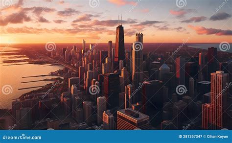 Uncover Hidden Gems in Chicago S Skyline Photography Stock Illustration