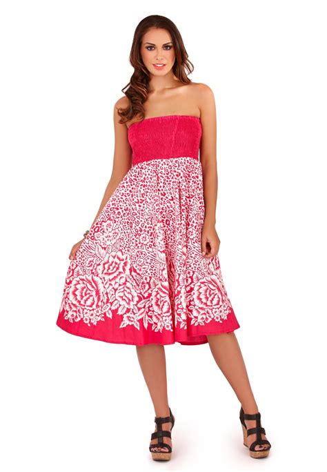 Womens 2 In 1 Strapless Beach Summer Dress Long Maxi Skirt Ladies Size Uk 8 16 Ebay