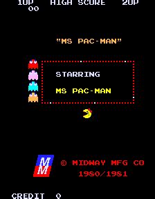 Acción arcade en 8 bits clásica. Ms. Pac-man de Novatronic SA - Máquina recreativa