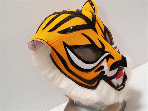 Real Pro Tiger Mask Wrestling Mask Luchador Costume Wrestler Etsy