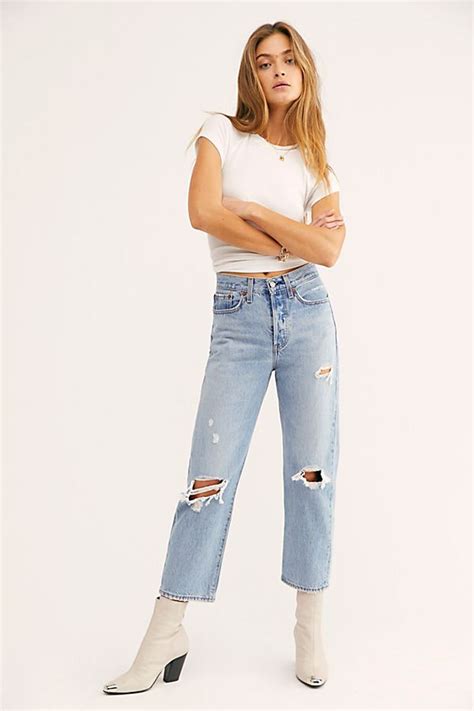 Rigid denim why we ❤ it: Levi's Wedgie Icon High-Rise Jeans | Free People