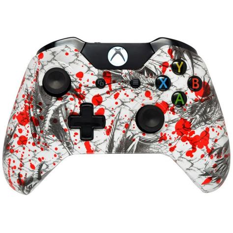 Hydro Dipped Blood Dragon Xbox One Modded Controller For All Games