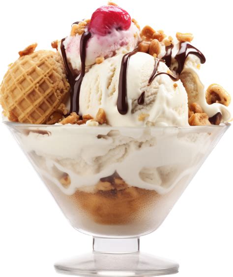Ice Cream Sundae Png With Ai Generated 25064809 Png