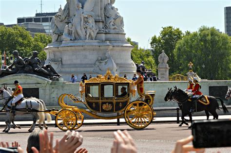 State Opening Of Parliament Her Majesty The Queen Heads To The House