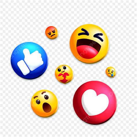 Facebook Emojis 3d Png Facebook Emoji 3d Icon Coin Float In The Air