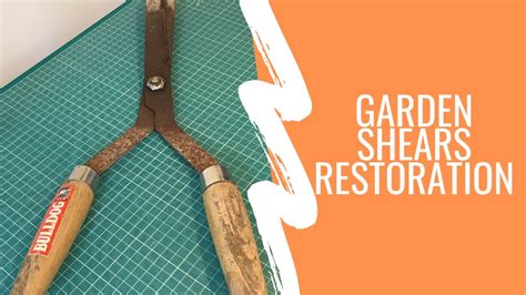 How to sharpen rusty garden shears. Restoration of these rusty garden shears!! - YouTube