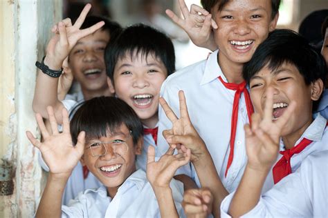 Vietnamese School Children In A Vietnamese School During R Ingmar