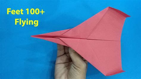 How To Make Paper Airplane That Fly Very Long Paper Plane