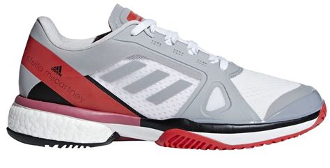 Adidas Womens Asmc Barricade Boost Tennis Shoe Mid Greycore Red