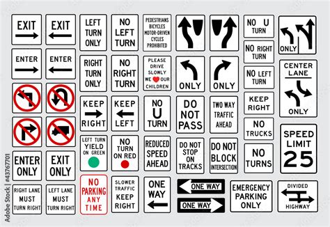 American Traffic Signs And Meanings