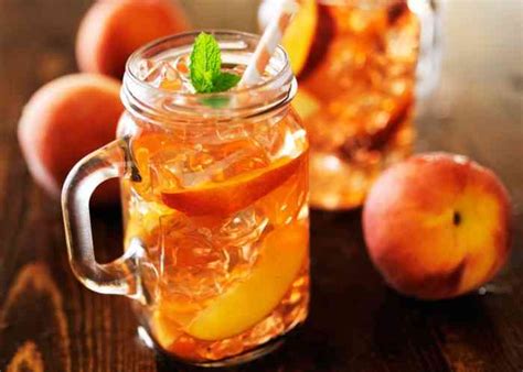 Peach Iced Tea Recipe From Fresh Or Frozen Peaches Koti Beth
