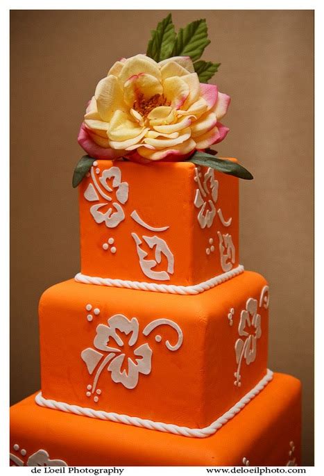 Southern Blue Celebrations Orange Wedding Cake Ideas And Inspirations
