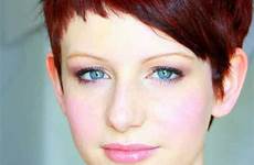 hair short red pixie hairstyles color haircuts very