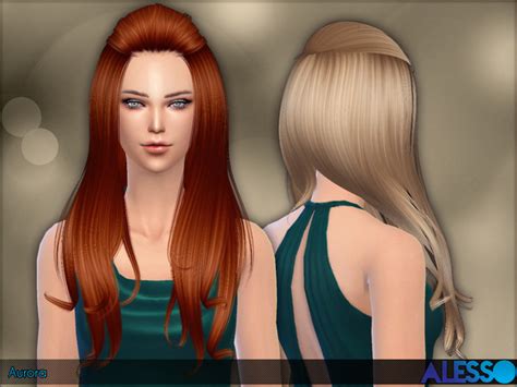 Aurora Hair By Alesso At Tsr Sims 4 Updates
