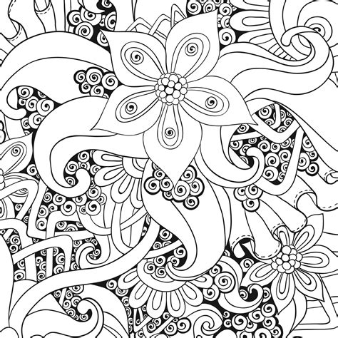 Anti Stress Coloring Pages For Girls To Download And Print For Free