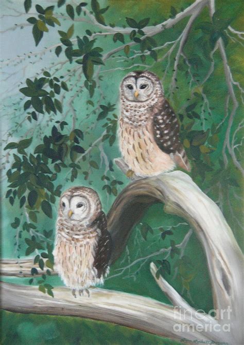 Night Owls Painting By Lora Duguay Fine Art America