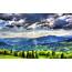 Landscape Mountain Forest Sky Slovenia Spruce Clouds Wallpapers 