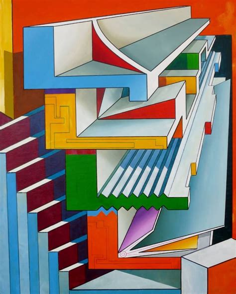 Famous Geometric Paintings Geometric Echoes Amongst Overlapping