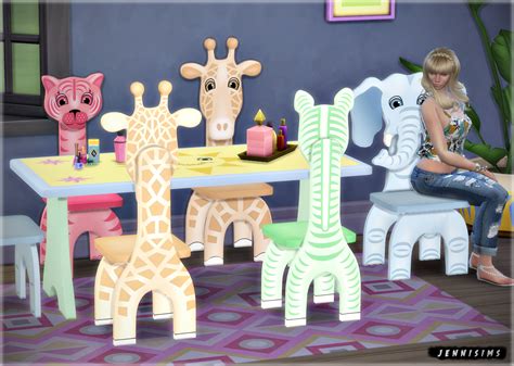 Sims 4 Ccs The Best Furniture Safari For Kids By Jennisims