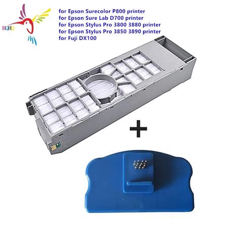 Waste Ink Tank And Resetter For Epson Surecolor P800d700fuji Dx100