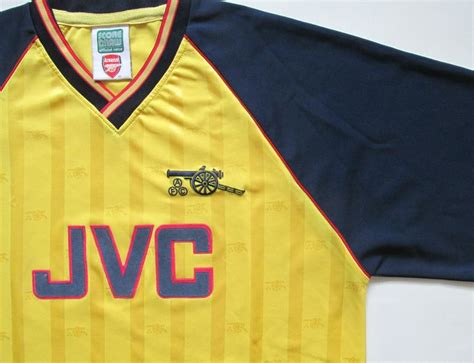 Arsenal 198819891990 Away Retro Replica Football Shirt By Score Draw