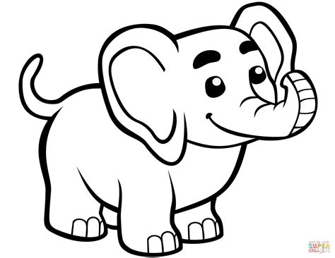 The top 21 Ideas About Cute Baby Elephant Coloring Pages - Home, Family