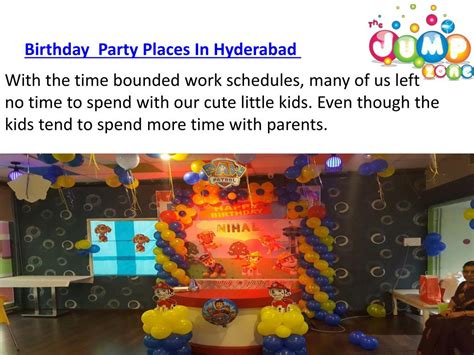 Ppt Birthday Party Planners In Hyderabad Best Banquet Halls For