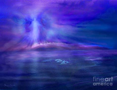 Dolphin Dreaming Poster By Glenyss Bourne Dream Painting Spiritual Healing Art Dolphin Painting