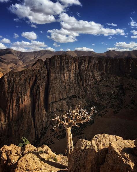 The Rugged Terrain In The Atlas Mountains Is Only Matched By The