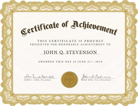 Certificate Templates Without Borders Blank Certificates