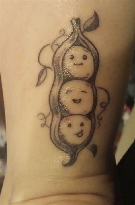 61 endearing sister tattoo designs with meaning. Friend Tattoos - 3 peas in a pod tattoo... - TattooViral ...