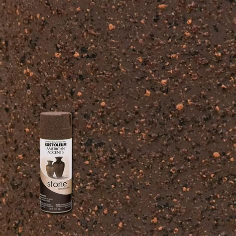 Rust Oleum American Accents 12 Oz Stone Mineral Brown Textured Finish